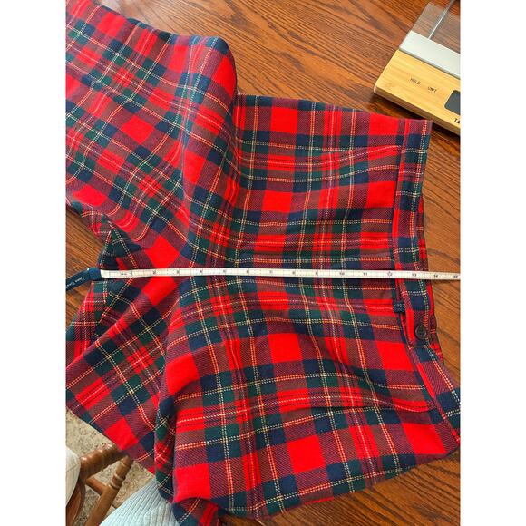 Pendleton Vintage Authentic Royal Stewart Tartan Red Plaid Pants Size 12 - Picture 6 of 7